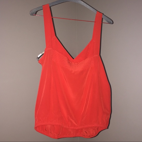 **SOLD** Twelfth Street Cynthia Vincent red silk tank top - Picture 4 of 7
